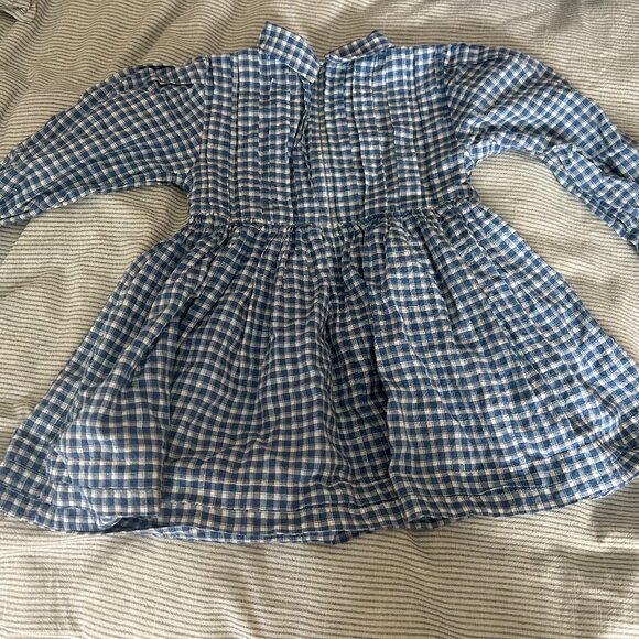 π Morley Child Vie Dress in Axiot Blue Plaid β Size 3T π - Picture 3 of 8